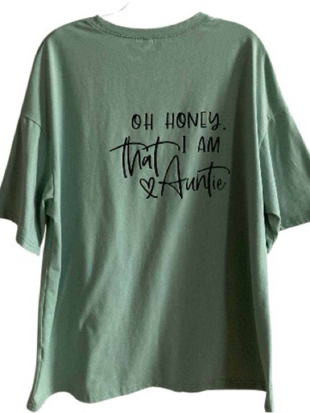 That I Am Auntie Graphic Tee - Sage Green